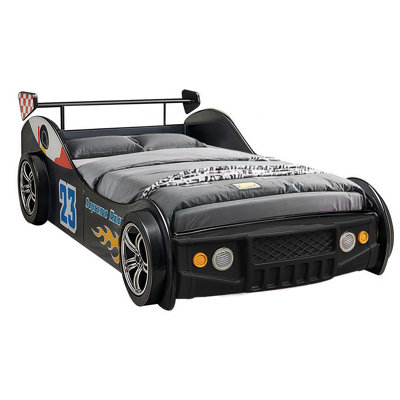 Zoomie Kids Blue Twin Car Bed for Kids