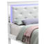 Lit double chic en couleur champagne argenté. H 53 po x l 57 po x P 80 po. Style transitionnel pour chambre à coucher moderne. Assemblage requis et magnifique. H 80 po x P 53 po. Esthétique de chambre à coucher design. Nécessaire à la maison