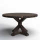 Bianca Round Solid Wood Dining Table