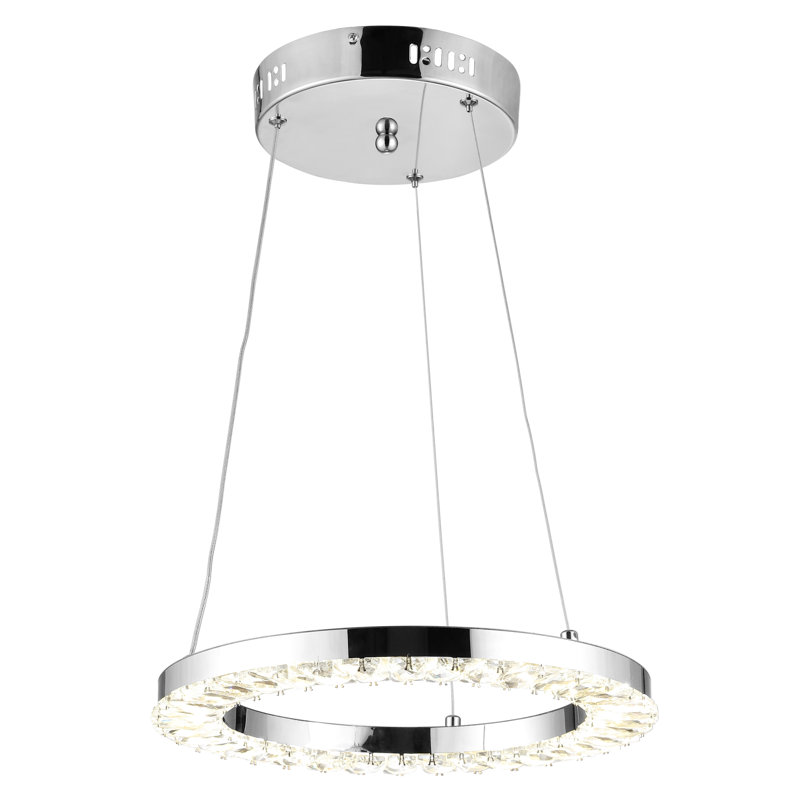 Luminaire suspendu géométrique unique à 1 lumière Allesandra