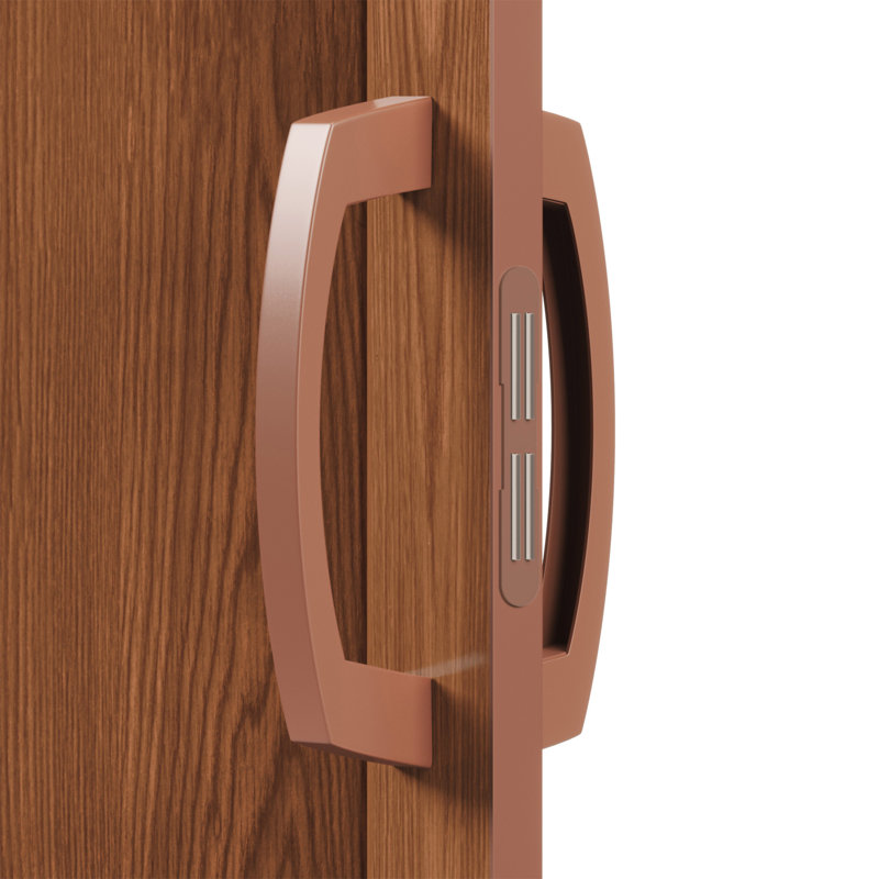 Portes accordéon pliables en PVC de 36 po ou cloison d'intimité pour usage interne, Brun