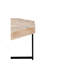 Table basse en bois octogonale rétro avec patchwork artisanal 30 pouces-2080260839