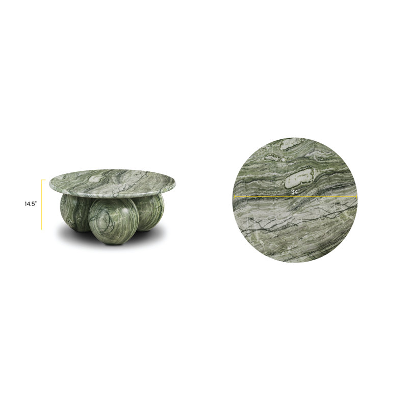 Eisele Seaweed Green Coffee Table | Stylish & Modern