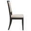 Chaise d'appoint rembourrée en bois Louise (ensemble de 2)
