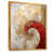 Toile avec cadre flottant or