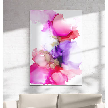 Magnolia Aurora - Abstract Alcohol Ink Resin Art | Canvas Print