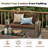 3-piece Outdoor Loveseat Cushion Set - 48x24 In,thick, Waterproof Patio Deep Seat Chair Cushions For 2-person Wicker Rocker,bench -all-weather For Porch, Garden-1962007675