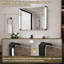 32"W X 24"H 270° Pivot LED Bright Light Mirror Adjustable Colour Temperature & Dimmable Brightness Memory Function-1740394553