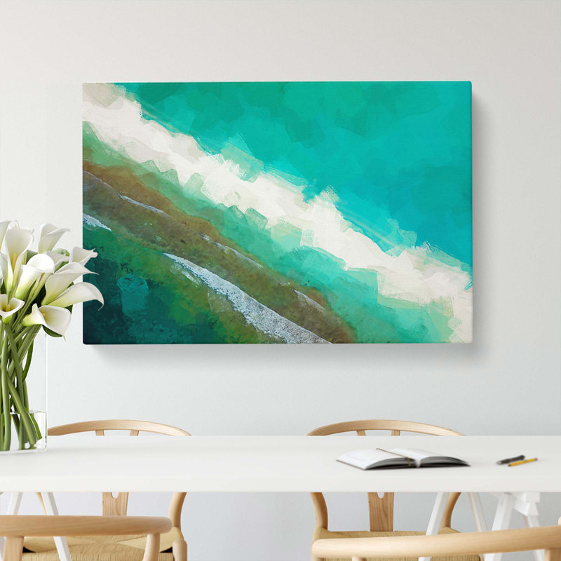 Layers Of Beach In The Maldives In Abstract - Wrapped Canvas, 35cm H x 50cm W x 3cm D