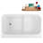 47" Streamline Soaking Freestanding Tub and Tray With Internal Drain-102279124