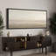 Grande impression sur toile encadrée, impression de paysage abstrait beige pour décor neutre moderne-119328932-119328931