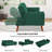 Arnbert 75.39'' Upholstered Convertible Sofa-1681329169