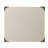 Side Table With Metal Corners, White-133880056