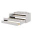 Lit de jour simple tapissier avec couchette et tiroirs-477096242