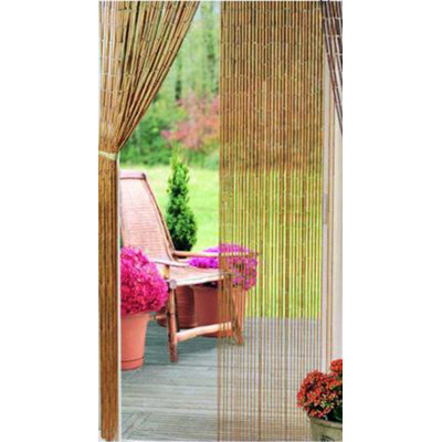 Bamboo Sheer Curtain Single Panel