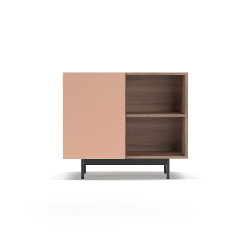 Jorde Standard Accent Chest, Walnut/Pink