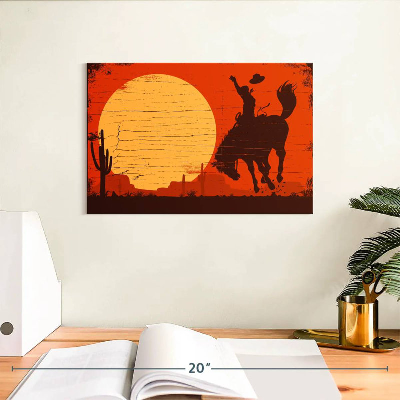 Lelar American Cowboy, 8" H x 12" W