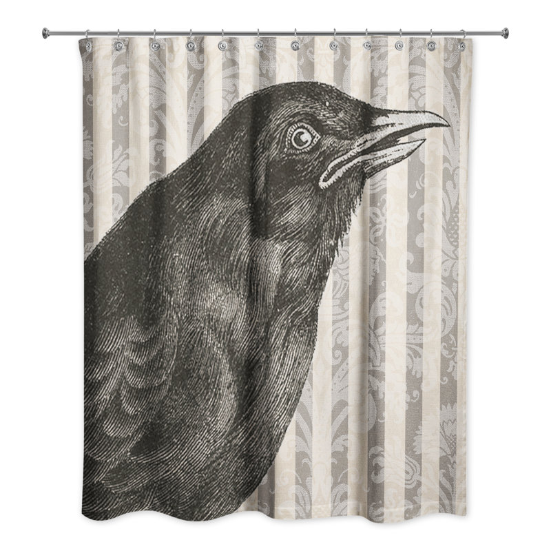 Rideau de douche à simple oiseau