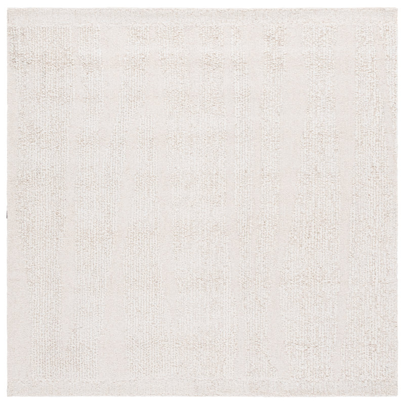 Natura 803 Hand Tufted Wool Pile Abstract Rug, Square 6'