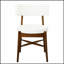 Chaises de salle à manger de style Mid-Century moderne avec dossier rembourré incurvé pour le confort et le style, parfait pour tout espace repas.-1072370020