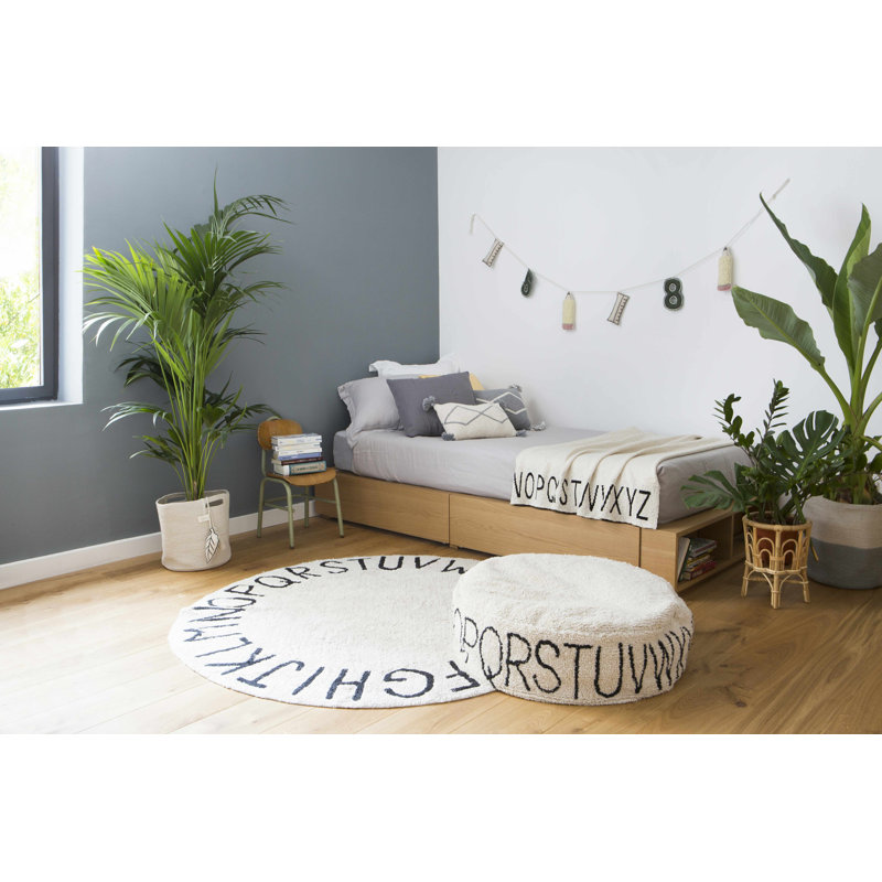 ABC Round Pouf