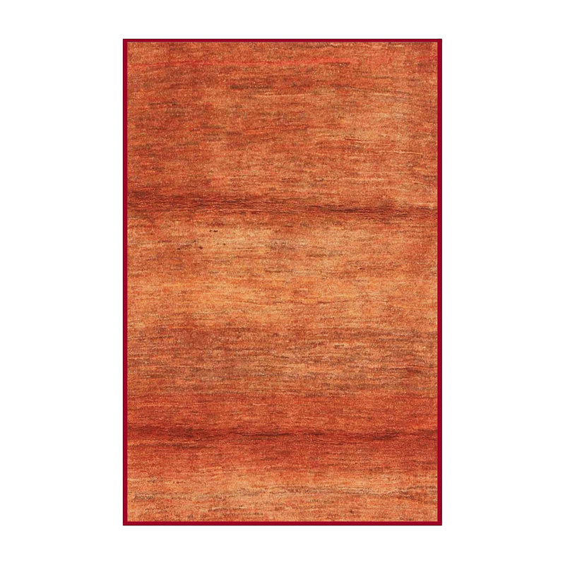 Tapis contemporain brun, Rectangle 3 pi x 5 pi