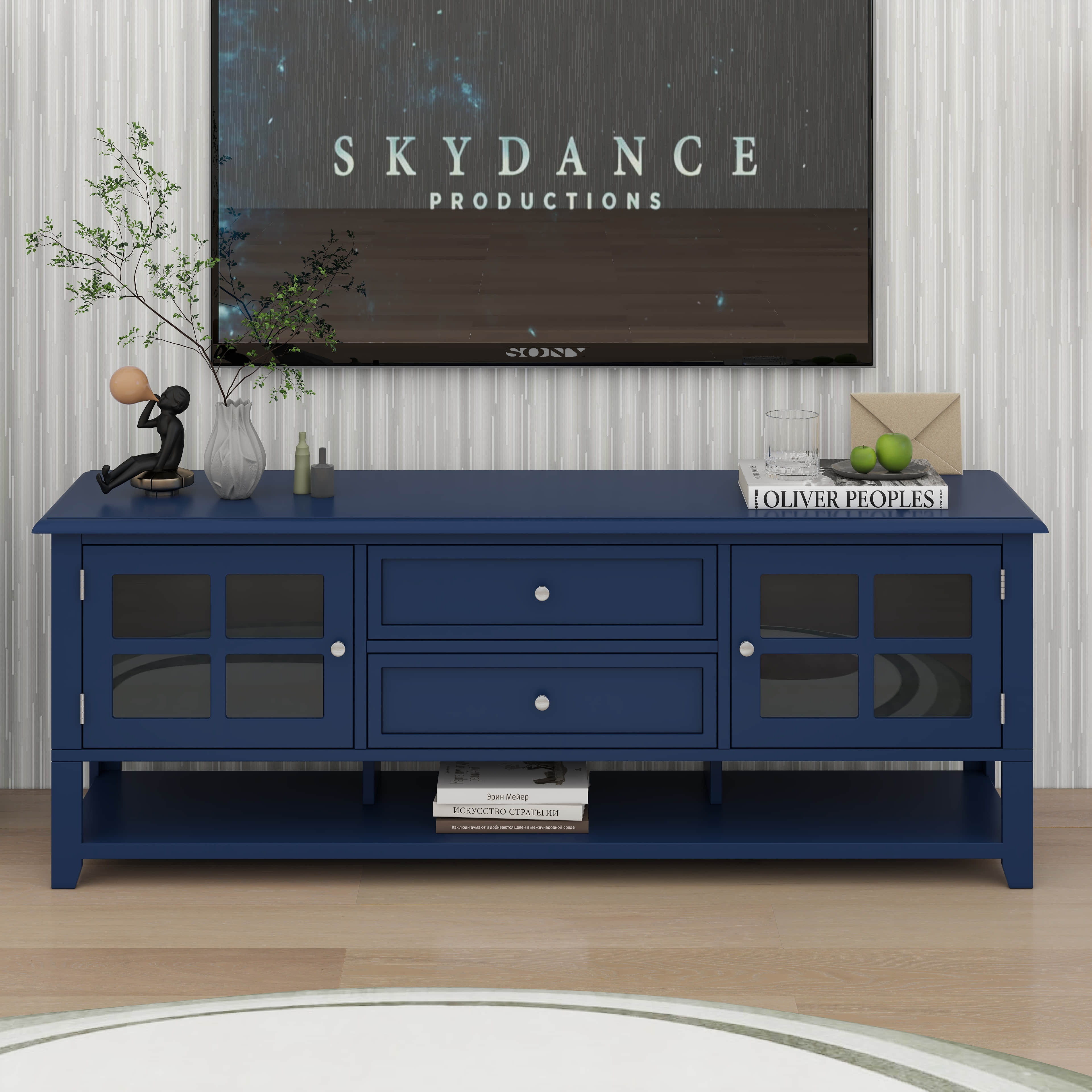 Photo inspiration: Visual Reference: Red Barrel Studio TV Stand Entertainment Centre With Multi Functional