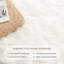 Tapis blanc à poils longs moderne fabriqué à la main-1156600847