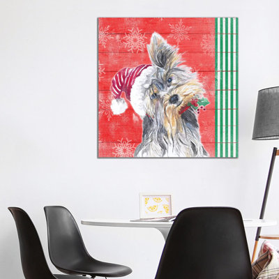 Holiday Puppy III by Patricia Pinto - Wrapped Canvas Gallery-Wrapped Canvas Giclée