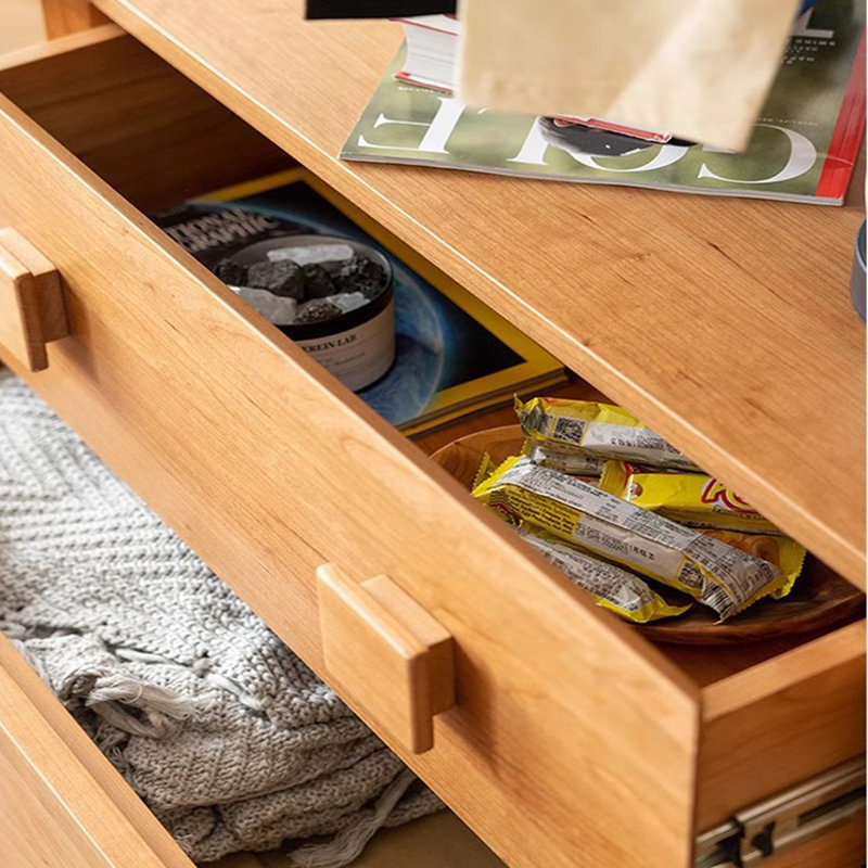 Hall Tree with Spacious Shelf with Drawers, Burlywood