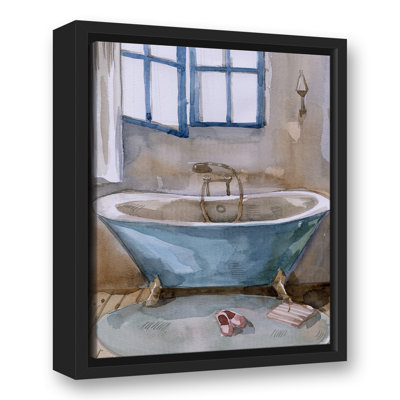Salle de bain bleue
