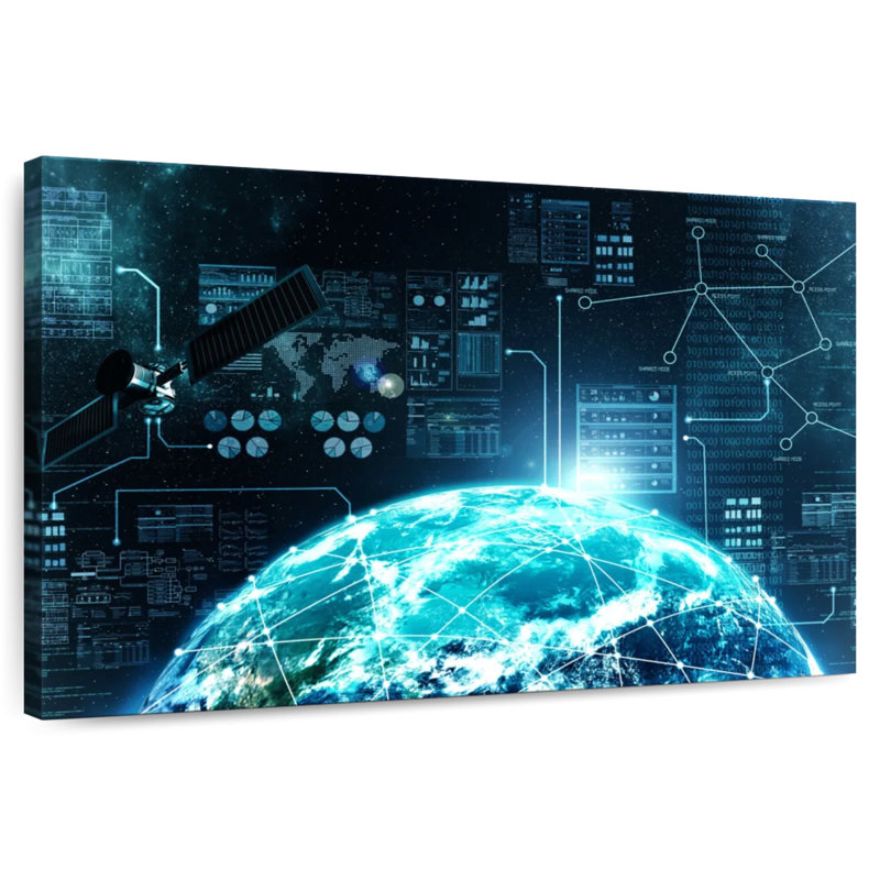 Keiri Internet In Space, 34" H x 51" W