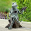 Relaxing Frog Reading Garden Statue