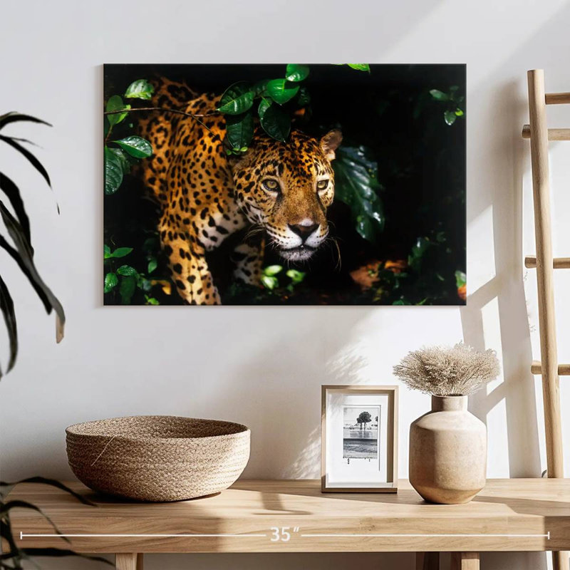Rainforest Jaguar, 16" H x 24" W