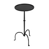 Founders Griege Iron Pedestal Side Table