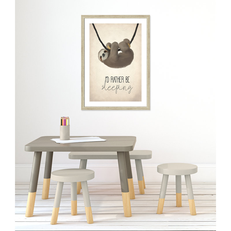 «Sleeping», art encadré, H 36,5 po x l 26,5 po x P 0,63 po, Encadrement beige