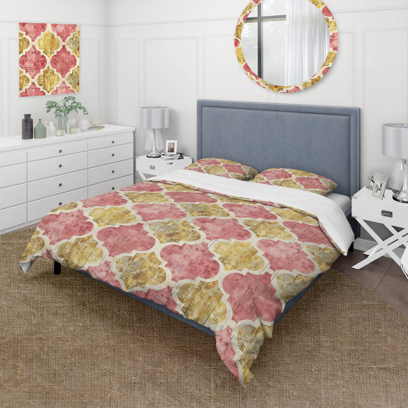 Ensemble de housse de couette Country, Housse de couette très grand + 2 taies décorativ