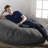 Jaxx 6 Foot Cocoon - 2-in-1 Convertible Bean Bag Bed & Large Bean Bag Chair for Adults -1320806841