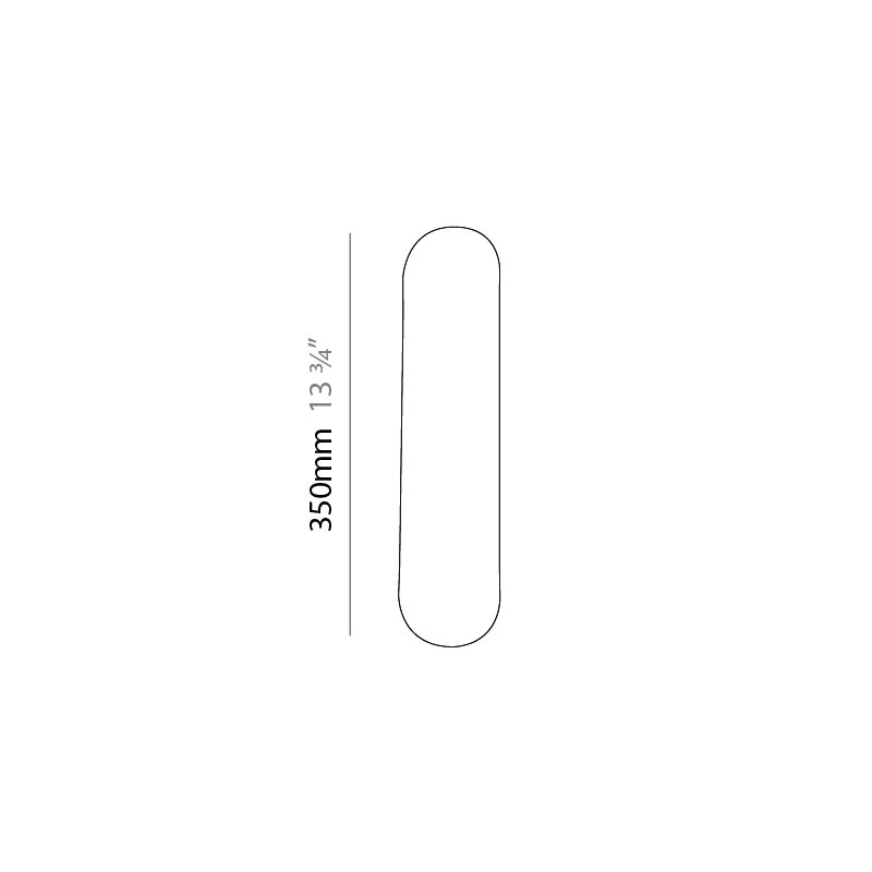 Helios 1 - Light Plastic Flush Mounted Sconce, White