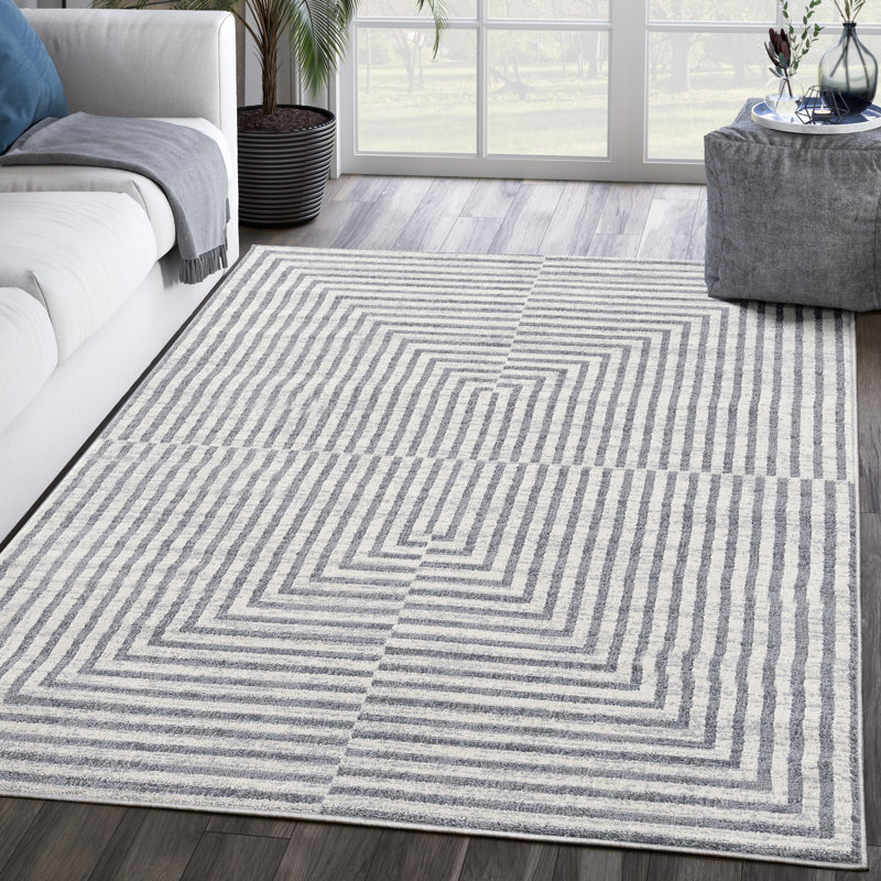 Tapis crème Jarrel Rugs MIST MIS170A, Rectangle 5 pi 3 po x 7 pi 6 po