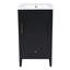 Meuble-lavabo de 20 po avec lavabo, armoire de salle de bain avec porte, tablette de porte et patins réglables, tiroir-229342954