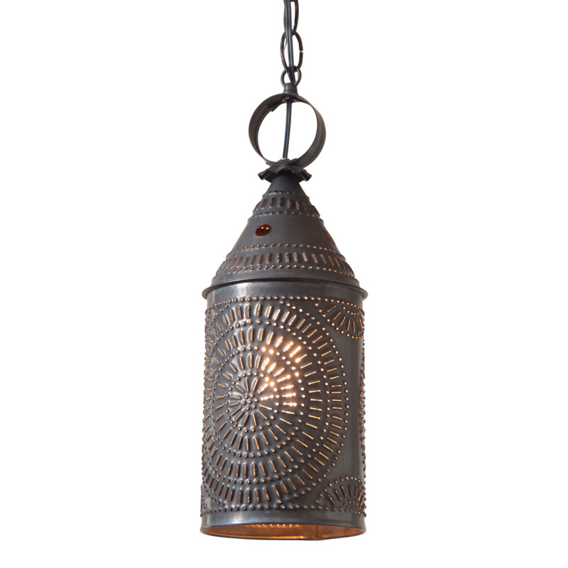 Luminaire suspendu cylindrique à 1 lumière lantern Angelito