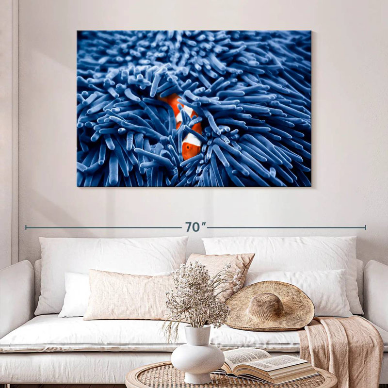 Aletra Clownfish Amongst Anemone, 32" H x 48" W