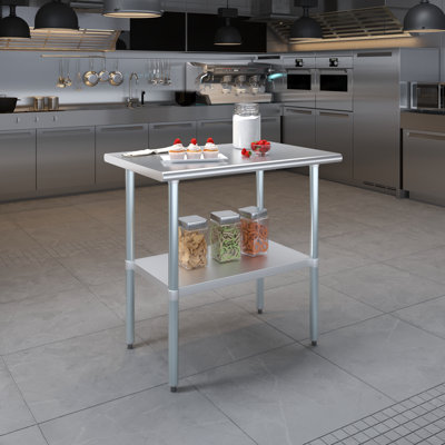Table en acier inoxydable 24 po x 36 po