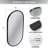 Ahupendra 36"x18" Oval Bathroom Vanity Mirror For Wall Hang Vertically & Horizontally (Set of 2)-750528107