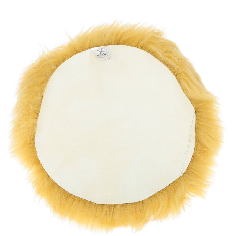 Sheepskin Seat Pad Wolf Tip, Yellow
