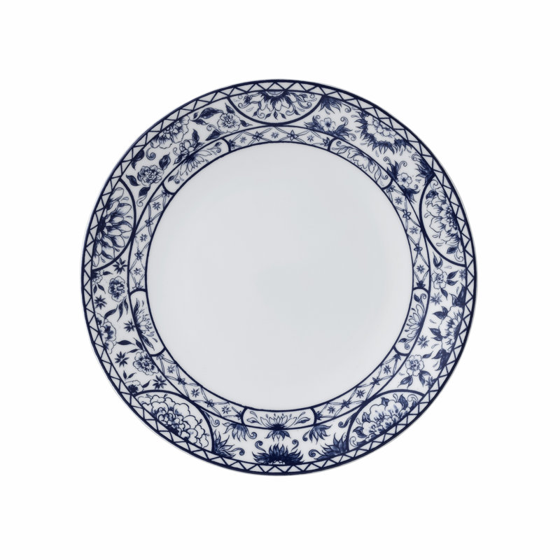 Victor Handmade Bone China Dinner Plate, Blue