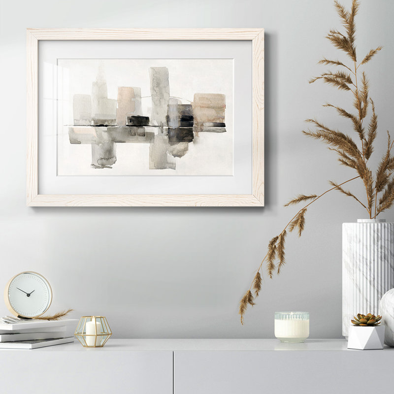 Urban Oasis I Framed On Paper Print, Blanc, H 28 po x l 42 po x P 1,5 po
