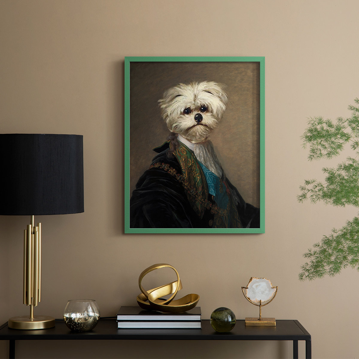 The Holiday Aisle® Royal Ruff Framed Print - Solid Wood | Wayfair