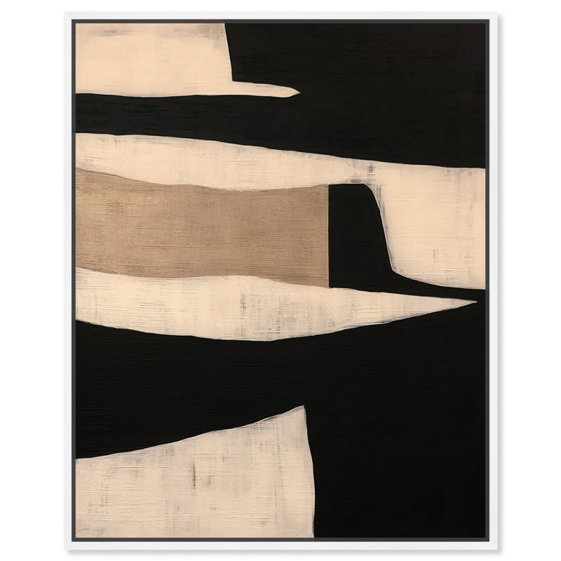 Art mural Madera, H 21 po x l 17 po, Cadre blanc